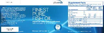 Pharmax Finest Pure Fish Oil - essential fatty acid supplement with essential oil of orange