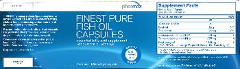 Pharmax Finest Pure Fish Oil Capules - essential fatty acid supplement