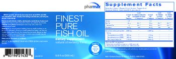 Pharmax Finest Pure Fish Oil Natural Strawberry Flavor - supplement