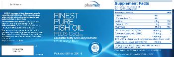 Pharmax Finest Pure Fish Oil Plus CoQ10 Natural Orange Flavor - 