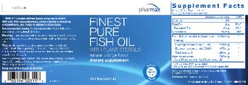 Pharmax Finest Pure Fish Oil with Plant Sterols Natural Orange Flavor - supplement