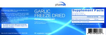 Pharmax Garlic Freeze Dried - herbal supplement