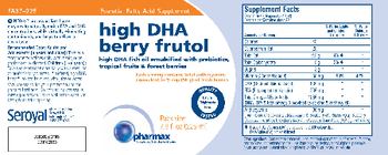 Pharmax High DHA Berry Frutol - essential fatty acid supplement