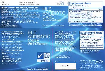 Pharmax HLC Antibiotic Care - probiotic supplement