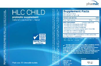 Pharmax HLC Child Natural Blackcurrent Flavor - probiotic supplement
