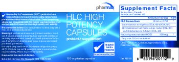 Pharmax HLC High Potency Capsules - probiotic supplement