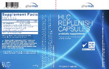 Pharmax HLC Replenish Capsules - probiotic supplement