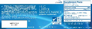 Pharmax HLC Uritol Maintenance - probiotic supplement