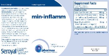Pharmax Min-Inflamm - herbal supplement