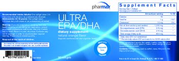 Pharmax Ultra EPA/DHA Natural Orange Flavor - 
