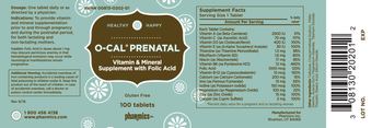 Pharmics O-Cal Prenatal - vitamin mineral supplement with folic acid