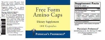 Physician's Preference Free Form Amino Caps - supplement