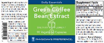 Physician's Preference Green Coffee Bean Extract 400 mg - supplement