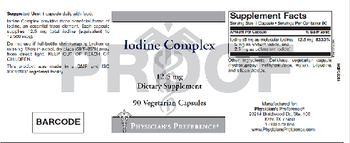 Physician's Preference Iodine Complex - supplement