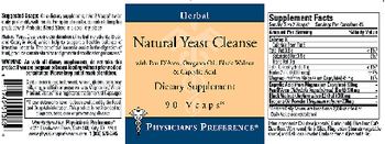 Physician's Preference Natural Yeast Cleanse - supplement