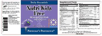 Physician's Preference Nutri-Kids Free - childrens chewable multivitamin mineral supplement