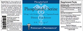 Physician's Preference Phosphatidyl Serine - 