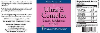 Physician's Preference Ultra E Complex - supplement