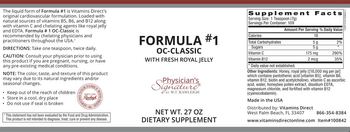 Physician's Signature Formula #1 OC-Classic With Fresh Royal Jelly - supplement