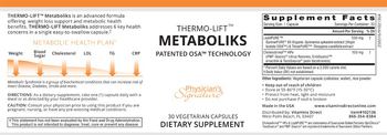 Physician's Signature Thermo-Lift Metaboliks - supplement