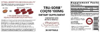 Physician's Signature Tru-Sorb CoQ10 100 mg - supplement