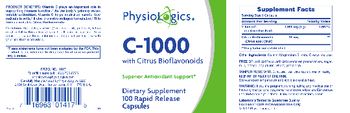 PhysioLogics C-1000 With Citrus Bioflavonoids - supplement