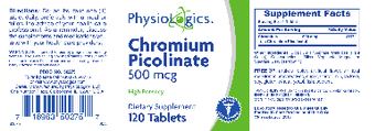 PhysioLogics Chromium Picolinate 500 mcg - supplement