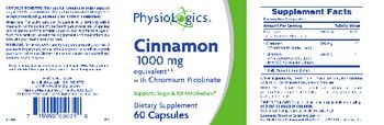 PhysioLogics Cinnamon - supplement
