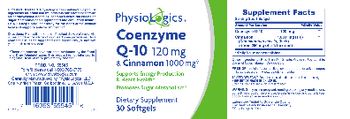 PhysioLogics Coenzyme Q-10 120 mg & Cinnamon 1000 mg - supplement