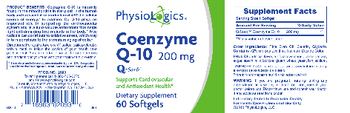 PhysioLogics Coenzyme Q-10 200 mg - supplement