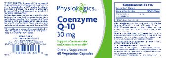 PhysioLogics Coenzyme Q-10 30 mg - supplement