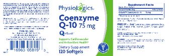 PhysioLogics Coenzyme Q-10 75 mg - supplement