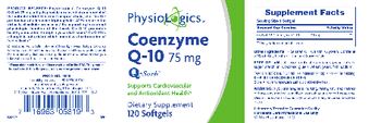 PhysioLogics Coenzyme Q-10 75 mg - supplement