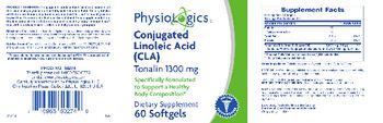 PhysioLogics Conjugated Linoleic Acid (CLA) Tonalin 1300 mg - supplement