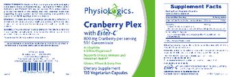 PhysioLogics Cranberry Plex With Ester-C - supplement