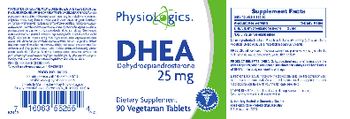 PhysioLogics DHEA Dehydroepiandrosterone 25 mg - supplement