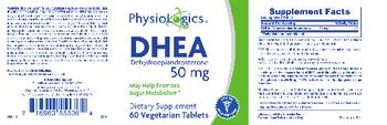 PhysioLogics DHEA Dehydroepiandrosterone 50 mg - supplement