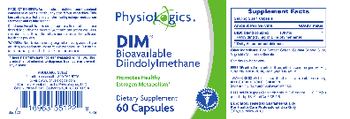 PhysioLogics DIMBioavailable Diindolylmethane - supplement