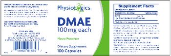 PhysioLogics DMAE - supplement