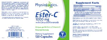 PhysioLogics Ester-C 1000mg With Citrus Bioflavonoids - supplement