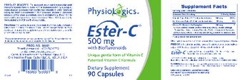PhysioLogics Ester-C 500 mg with Bioflavonoids - supplement