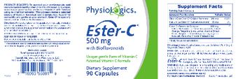 PhysioLogics Ester-C 500 mg With Bioflavonoids - supplement