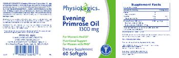 PhysioLogics Evening Primrose Oil 1300 mg - supplement