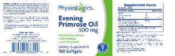 PhysioLogics Evening Primrose Oil 500 mg - supplement