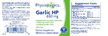 PhysioLogics Garlic HP 650 mg - supplement