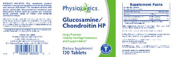 PhysioLogics Glucosamine/Chondroitin HP - supplement