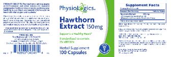 PhysioLogics Hawthorn Extract 150 mg - herbal supplement