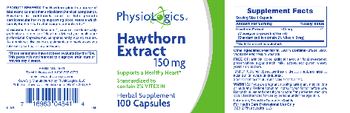 PhysioLogics Hawthorn Extract 150 mg - herbal supplement