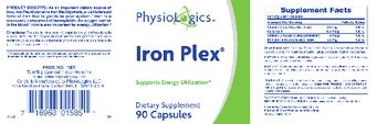 PhysioLogics Iron Plex - supplement