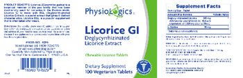 PhysioLogics Licorice GI Deglycyrrhizinated Licorice Extract - supplement